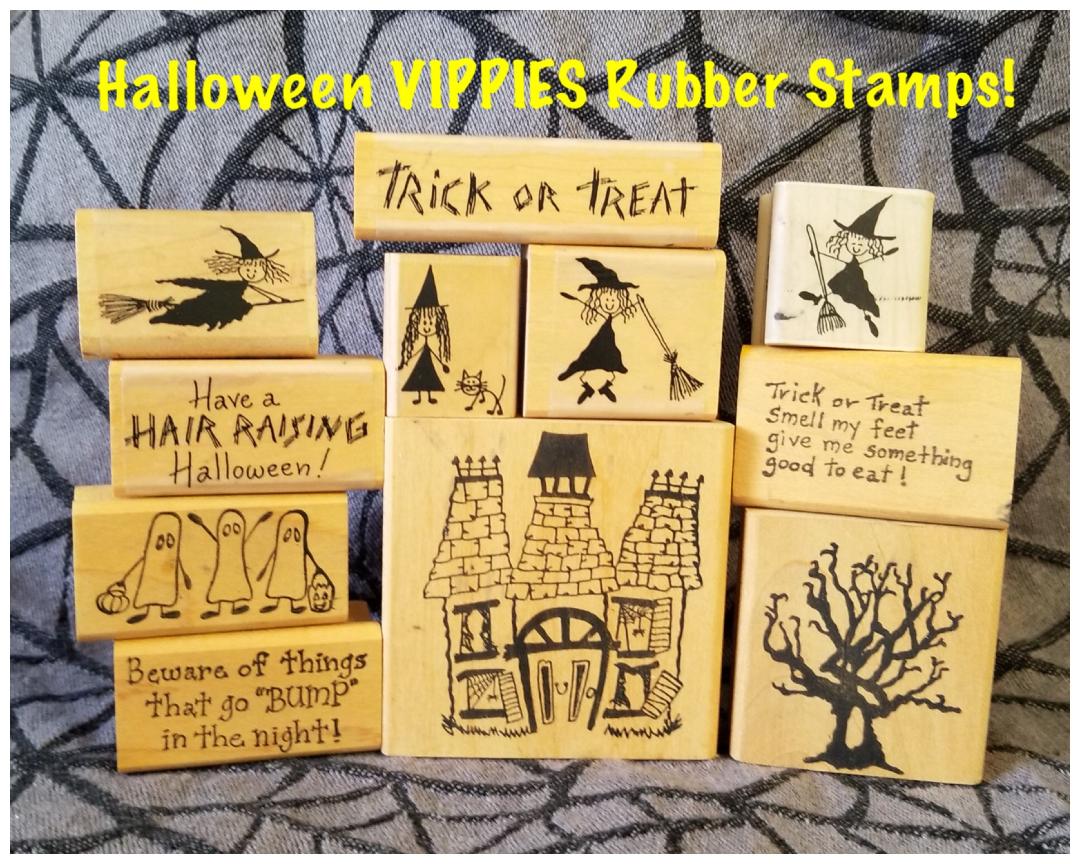 Halloween Rubber Stamps – Vippies Designs